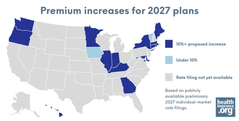 Health insurance premium increases for 2027: Proposed rates by state and what consumers should know